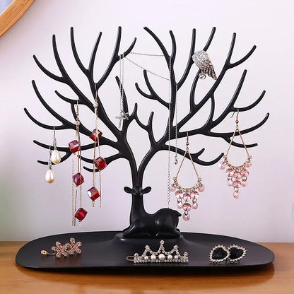 Jewelry Display Stand Tray - Organizer for Earrings, Rings & Necklaces