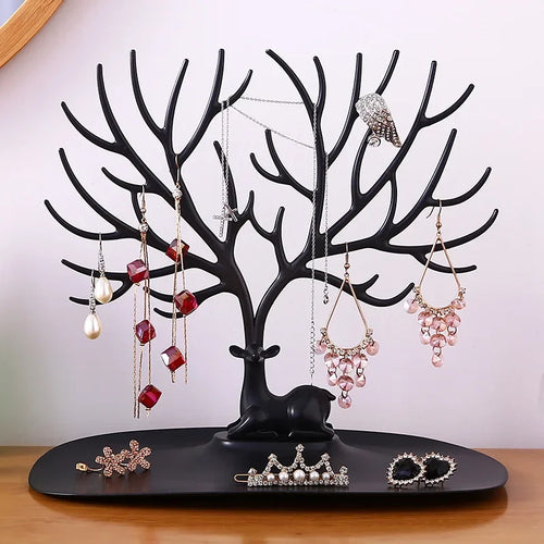 Jewelry Display Stand Tray - Organizer for Earrings, Rings & Necklaces