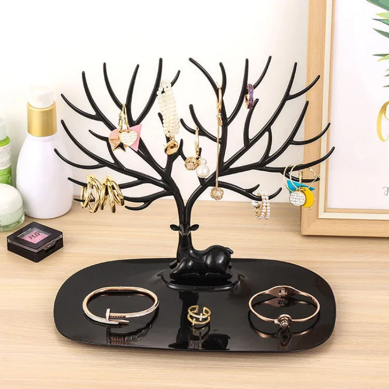 Jewelry Display Stand Tray - Organizer for Earrings, Rings & Necklaces