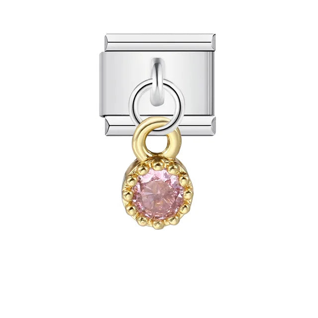 Italian Shell Pearl Charm Bracelet - Cute Personalized Link Chain