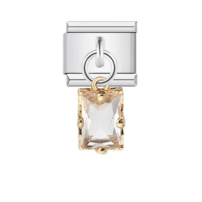 Italian Shell Pearl Charm Bracelet - Cute Personalized Link Chain