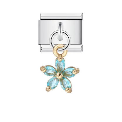 Italian Shell Pearl Charm Bracelet - Cute Personalized Link Chain