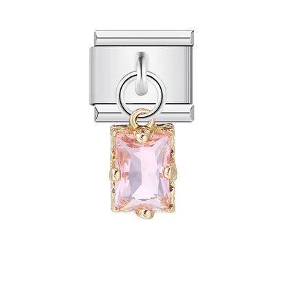 Italian Shell Pearl Charm Bracelet - Cute Personalized Link Chain