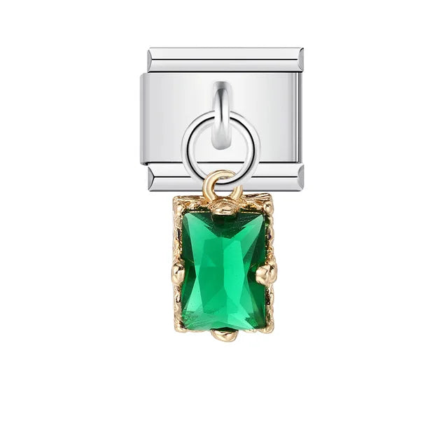 Italian Shell Pearl Charm Bracelet - Cute Personalized Link Chain