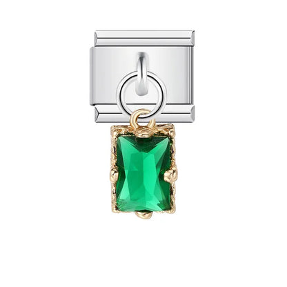 Italian Shell Pearl Charm Bracelet - Cute Personalized Link Chain