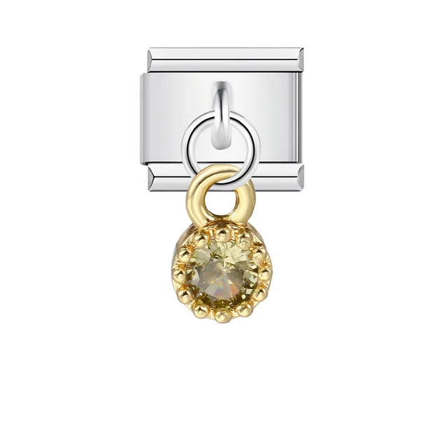 Italian Shell Pearl Charm Bracelet - Cute Personalized Link Chain