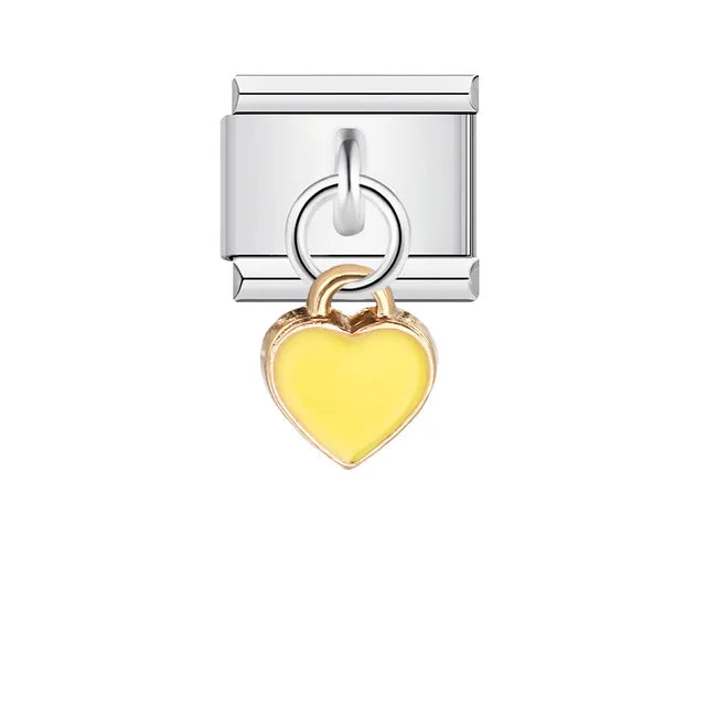 Italian Shell Pearl Charm Bracelet - Cute Personalized Link Chain