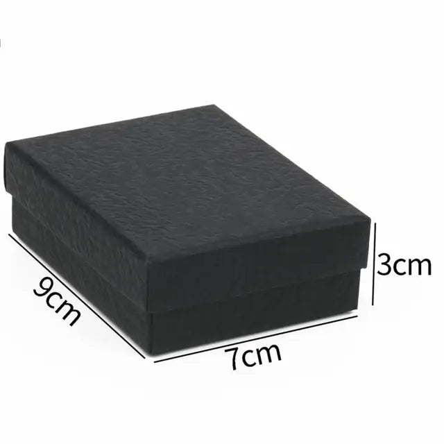Black & White Jewelry Box - Elegant Display for Rings & Bracelets