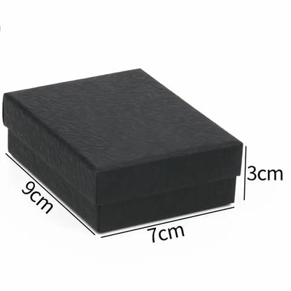 Black & White Jewelry Box - Elegant Display for Rings & Bracelets
