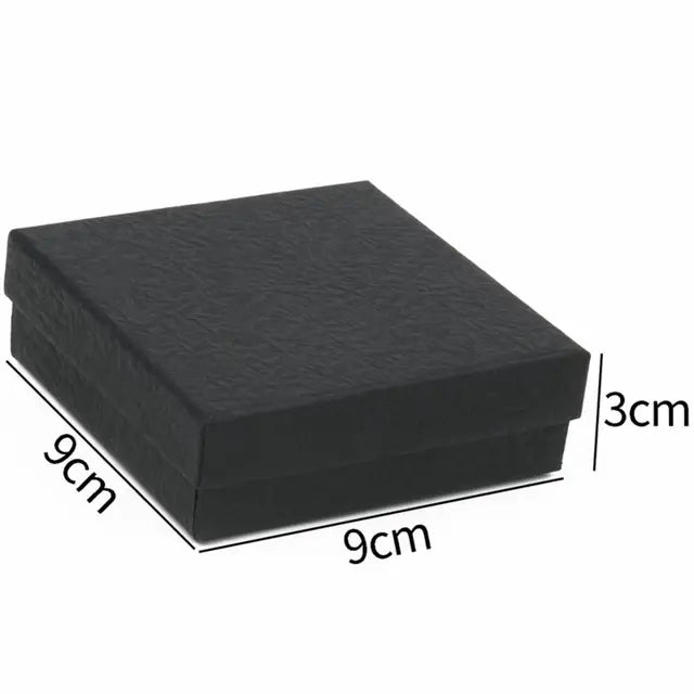 Black & White Jewelry Box - Elegant Display for Rings & Bracelets