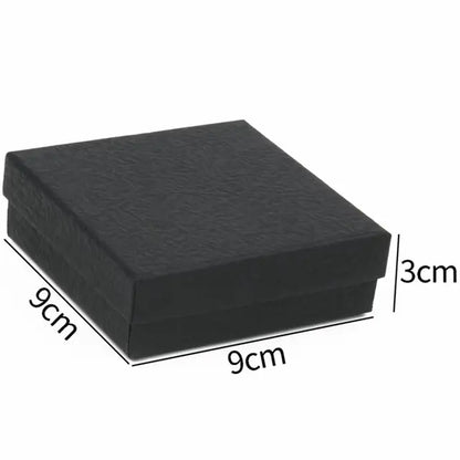 Black & White Jewelry Box - Elegant Display for Rings & Bracelets