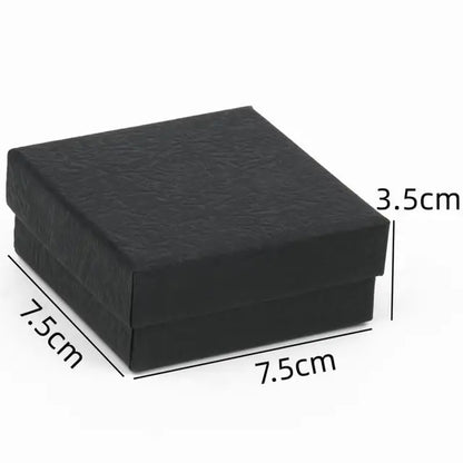 Black & White Jewelry Box - Elegant Display for Rings & Bracelets
