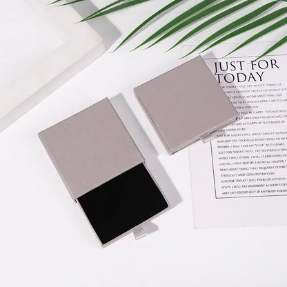 Gift-Ready Jewelry Box – Thick Kraft Paper Drawer - Soft Sponge Lining